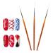 Nail Art Drawing Line Brush - UV/LED Painting & Builder Tips for Perfect Nails - International Shipping - Buy Online on SooperMarket.com