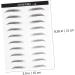 MAGICLULU 2 Pairs Eyebrow Sticker Black Makeup Adhesive Eyebrow Template Makeup Brishes Disposable 6d - Buy Online on SooperMarket.com