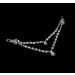 Silver Rhinestone Double Chain Headpiece for Women - Wedding & Prom Accessory - Buy Online on SooperMarket.com