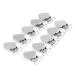 10pcs Pacifier Suspender Clips Heart Shape Insert Pacifier Holder Suspender Clips for Bib Clips and Home Craft