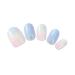Kiss New York Press and Go False Nails - Full Cover Nails Tips with Self Adhesive Tabs (Blue Sky) - Buy Online on SooperMarket.com