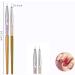 Jilibaba Nail Art Brush Set - 3 Piece Carved Pen & Crystal Liner for DIY Detailing and Painting - Buy Online on SooperMarket.com