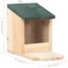 vidaXL 4x Firwood Squirrel Houses Garden Forest Wild Animals Wooden Holder Squirrel Peanut Butter Feeder Food House Feeding Station Box - Buy Online on SooperMarket.com