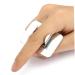 Professional 1PC Nail Art Palette Ring - Stainless Steel Color Mixing Palette for DIY Nail Designs | Handsfree Rectangle Makeup Tool - Buy Online on SooperMarket.com