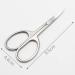 Professional Stainless Steel Eyebrow Nose Cuticle Scissor Curved Blade Nail Manicure Hairs False Eyelashes Trimmer Sharp Scissors - Buy Online on SooperMarket.com