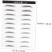Housoutil Black Eyebrows 2 Pairs Simulation Eyebrow Stick-on Brows Artificial Eyebrow Patch Eyebrow Stickers Water Proof 3d - Buy Online on SooperMarket.com
