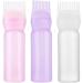 Ehoter 120Ml Applicator Bottle Hair Colour Brush Hair Oil Bottle with Graduated Brush Applicator Bottle Comb Root Comb Salon Hair Coloring Tool (Pink) 1.0 count - Buy Online on SooperMarket.com