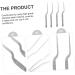 FOMIYES 8 Pcs Stainless Steel Tweezers Ear Cleaning Tools Plant Tools Ceramic Tweezers Cleaning Tools for Ear Cure Ear Tools Earwax Cleaning Tweezers Stainless Steel Ear Tools Silver 16X1.5X1.3CMx2pcs - Buy Online on SooperMarket.com