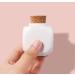 Porcelain Nail Art Acrylic Glass Dappen Dish with Wooden Lid - White - Buy Online on SooperMarket.com