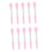 Mikinona 10pcs Lip Mask Spoon Lipstick Applicator Creamy Eyeshadow Cream Makeup Brush Concealer Brush Eyeshadow Makeup Brush Lip Liner Makeup Tools Miss Cosmetic Pink