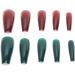 Solid Color Fake Nails Colorful False Nails Pure Color Full Cover Nail Tip Artificial Fake Nails Long Full Coverage False Nails French Nail Acrylic Fake Nails (04) - Buy Online on SooperMarket.com