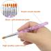 Professional 7-Part Nail Art Brush Set with Nail Shaver - Perfect for Gel & Acrylic Nail Designs - Buy Online on SooperMarket.com
