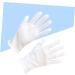 Anneome 12 Pairs Moisturizing Dry Hands Warm Food Handling Glove Hair Coloring Chemical Stretchable Lining Glove Safety White S:21X8cm White - Buy Online on SooperMarket.com