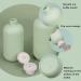 Pack of 4 Refillable Squeeze Bottles with Flip Cap - Travel-Friendly 200ml Plastic Containers for Creams Lotions Shampoo & Conditioner - Buy Online on SooperMarket.com