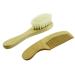 STAHAD Baby Grooming Kit 2pcs Anti-static Massage Bath Anti Hair Static Comb Detangling Brush Massager for Newborns Wooden Shower Cleaning Wood Supplies Bathroom Scalp Kit Toddlers Baby Bath Set