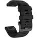YOOSIDE Quick Easy Fit Watch Band for Garmin Fenix 6X Pro/Sapphire 26mm Soft Non-allergenic Silicone Sport Waterproof Wristband Strap for Garmin Fenix 5X/5X Plus Fenix 3 Quatix 3 Tactix Bravo(Black) - Buy Online on SooperMarket.com