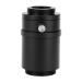 Oumefar Microscope Lens Adapter Lens Adapter Aluminum Alloy Camera Adapter with c Interface for Stereoscopic Microscope (Industrial Camera Interface 25mm Camera Interface)