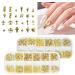 Desikixudy Star Month Gold and Silver Nail Art Metal Shell 3D Nail Decoration Studs Rhinestones Nail Art Design Charms Stone 07 - Buy Online on SooperMarket.com
