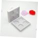 FOYTOKI 2pcs 4 Eyeshadow Palette Empty Eyeshadow Case Empty Lipstick Aluminum Tin Jars Eyeshadow Pan White - Buy Online on SooperMarket.com
