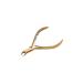 Aba Group Golden Cuticle Nippers with Two Springs 3 mm (1121) Stainless Steel Cuticle Cutter with Sharp and Smooth Cut Fine for Removing Excess