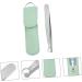 Buy Hemoton Portable Stainless Steel Nose Hair Trimmer Set - Push Type Tweezers Remover - International Shipping - Buy Online on SooperMarket.com