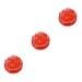 HOMSFOU 3pcs Rose Cake Mold Silicone Flower Cake Pan Homemade Soap Molds Birthday Cake Mold Silicone Muffin Cup Silicone Pie Baking Pan Baking Tiramisu Pan Mini Bread Pan Silica Gel 24X24X5CMx3pcs