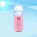WOONEKY 2pcs USB Charging Steamer Mini Face Steamer Humidifier Face Sprayer Cool Facial Mister Pink - Buy Online on SooperMarket.com