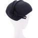 Lawliet Black Teardrop Women's Felt Fascinator Tam Beret Casque Cocktail Hat - Buy Online on SooperMarket.com