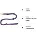 Dogeline Double Leash for Medium Dogs (Up to 45 kg) - 2.40m Durable Practice Leash in 39 Colors - Stable Black Red & Blue Options - Buy Online on SooperMarket.com