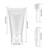 20 Pack 30ml Refillable Tube Bottles - Travel Cosmetic Containers | Clear Mini Sample Bottles with Extractors for International Shipping - Buy Online on SooperMarket.com