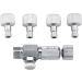 Yolispa Disconnect Adapter Airbrush Horse Quick Connecter Set 1/8'' Fittings Part with 4 Fittings2 Disconnect Adapter Brush Fitting Airbrush Horse Brush Fitting Set Brush Fitting Disconnect Adapt - Buy Online on SooperMarket.com