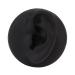 Kadimendium Simulation Ear Display Model Multi Functional Soft Teaching Tool Artificial Left Ear Model Professional Structure Black with Round Base for Wearing - Buy Online on SooperMarket.com