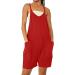 WILLBEST Women Dungarees Casual Loose Jumpsuit Long Sleeve Strap Oversized Bib Overalls Dressy Harem Wide Leg Long Pant Jumper 1753-oyvsw-3-red M - Buy Online on SooperMarket.com