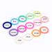 20Pcs Mix 14 Colors Safe Silicone Pacifier Dummy Chain Adapter Holder O Ring - Inner Size 21.5mm - Buy Online on SooperMarket.com