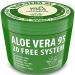 [Varuza] 16.9 fl. oz. Aloe Vera Gel 95 - Urgent Skin Solution For Acne, Sunburn, Rashes, Eczema, Itchy, Razor Bumps - Hypoallergenic Skin Care 16.9 Fl Oz (Pack of 1)