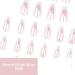 Ruarby 24x/Box Full Cover False Nails French Tip False Nails White French Press On Nails Artificial Nails Manicures Supplies - Buy Online on SooperMarket.com