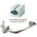 Xeodaun 4Pcs Multifunctional Toothpaste Tube Squeezer Plastic Tooth Paste Holder Dispenser - Buy Online on SooperMarket.com
