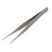 (R) Stainless Steel Pointed Straight Tweezers 4 1/2" - Silver