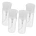Gogogmee 1 Set Nail Polish Remover Bottle Press Bottle Makeup Remover Bottle Empty Bottle Press down Bottle Nails Nail Polish Pump Dispenser Nail Polish Push down Bottle White The Pet