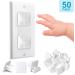 HiCanwn 50 Pack Outlet Covers Baby Proofing Plug Covers Child Proof Electrical Protector Safety Socket Covers Electric Outlet Pulg Covers for Baby Child White - Buy Online on SooperMarket.com