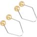 2 Pair Dimple Trainer Tool Piercing Improve Smile Dimple Maker Balls for Face Cheeks (Champagne Gold) - Buy Online on SooperMarket.com