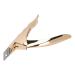 Nail Tip Cutter Nail Tip Clipper Stainless Steel for Salon (Gold)
