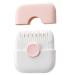 Split Ends Hair Trimmer for Women 2 in 1 Mini Portable Cute Hair Brush Detachable Dustproof Knob Adjustable Stainless Steel Slicer Hair Clipper Type 1