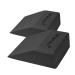 2 Pack Squat Wedge Blocks - Non Slip Professional Squat Ramp for Heel Elevated Squats Calf Raises Platform, for Men Women, Slant Board Trainer for Fitness, Squat, Pushup, Weightlifting, Yoga black