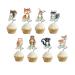 HEETON Woodland Party Cupcake Topper Woodland Baby Shower Welcome Baby Fox Deer Happy Birthday Theme Woodland Creatures Fawn Animal Party Supplies Decorations 48pcs
