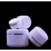 6 x Empty White Plastic Containers for Makeup | Travel Cosmetic Bottles with Screw Cap & PP Liner | Ideal for Eyeshadow Cream Lotion & Lip Balm (100g/3.4 oz) - Buy Online on SooperMarket.com