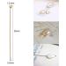 100pcs 18K Gold Plated Ball Head Pins 22 Gauge for DIY Jewelry Making - 35x0.6mm - Buy Online on SooperMarket.com