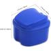 Retainer Case Portable Denture Box Easy-Clean Orthodontic Case Dental Braces Storage for Invisible Aligner False Teeth Container Mouth Guard Case Retainer Cleaner Holder (Dark Blue) - Buy Online on SooperMarket.com