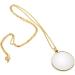 Magnifier Pendant Necklace 5X Monocle for Eye Costume Mini Magnify Glass Reeding Decorative Necklace for Library Reading Jewelry Crafts Needlework (gold) - Buy Online on SooperMarket.com
