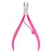 Andlane Cuticle Trimmer and Pusher - Professional Stainless Steel Nippers - Manicure/Pedicure Tool (Pink) - Buy Online on SooperMarket.com